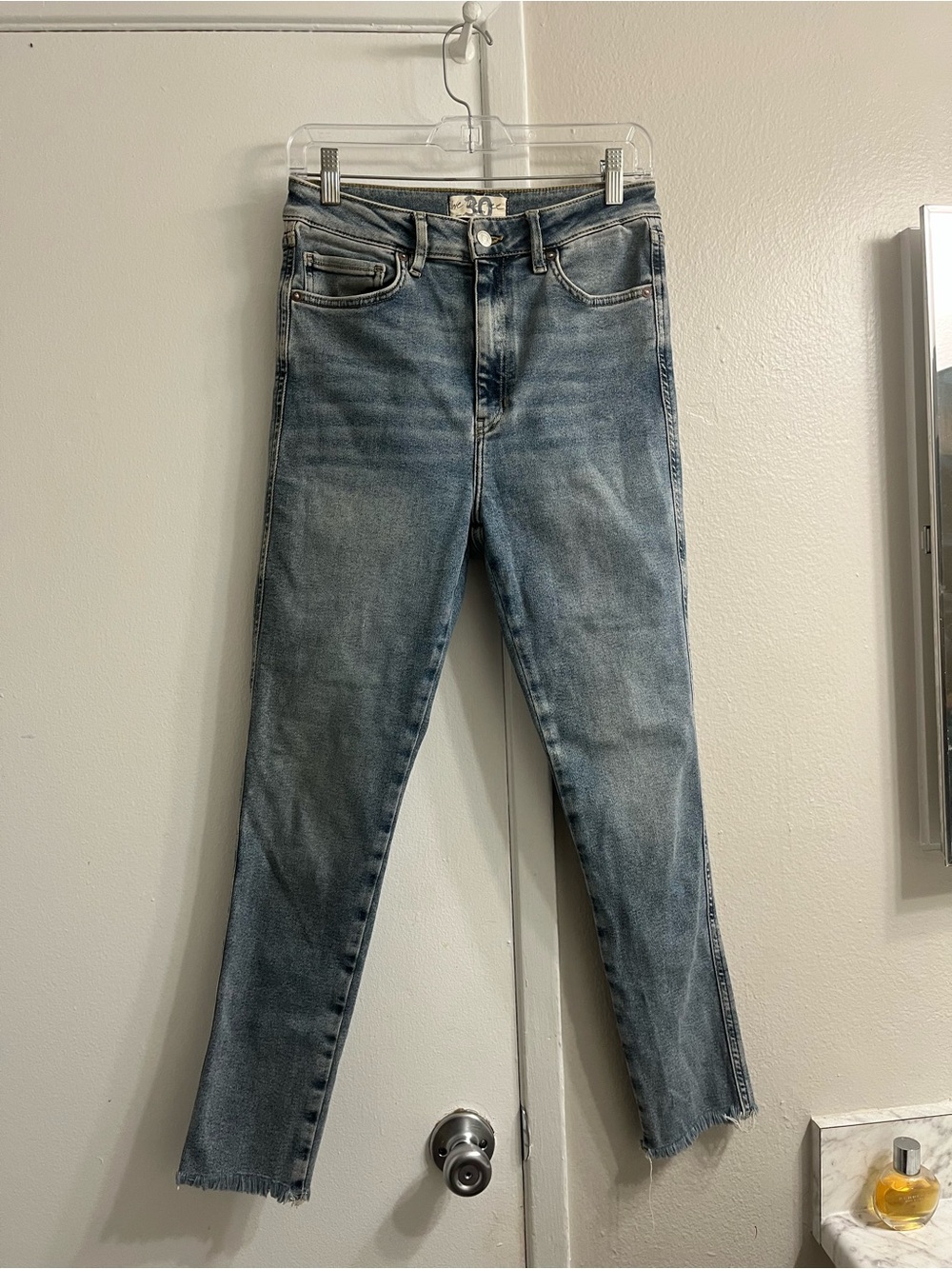 We The Free Light Blue Ankle Crop Jeans